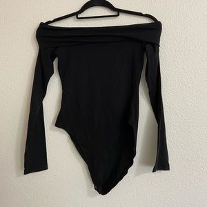 Off the shoulder body suit